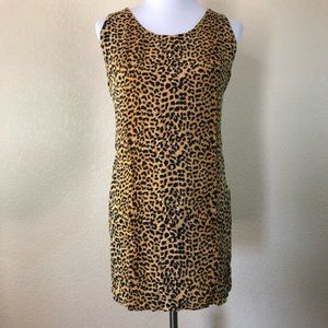 Raja Dress Medium Black Tan Leopard Straight